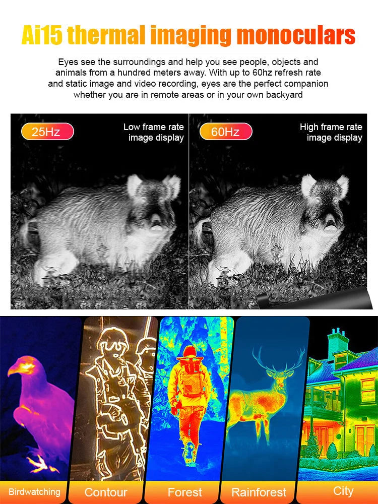 Night Vision Device HD Display 9x Magnification 10-Hour Battery