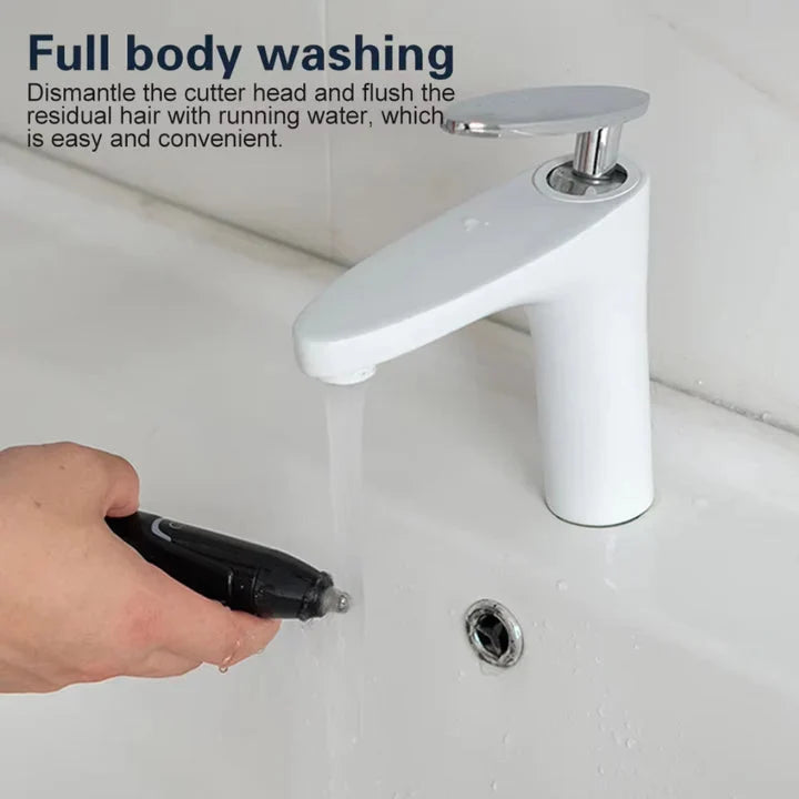 Nose & Ear Hair Trimmer IPX7 Waterproof 90-Minute Runtime