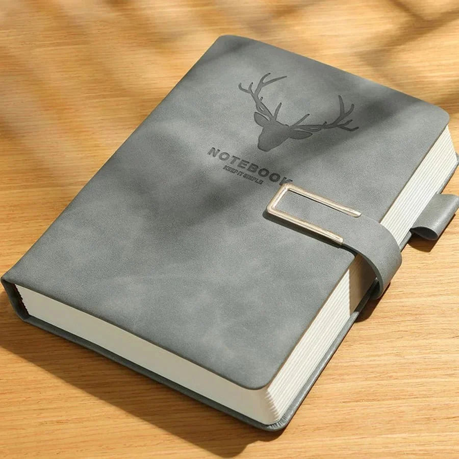 Notebook A5 Genuine Leather Personalized Cover With Bookmark