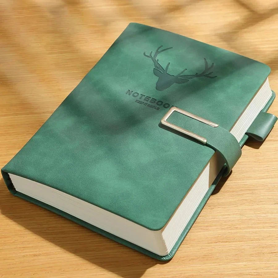 Notebook A5 Genuine Leather Personalized Cover With Bookmark