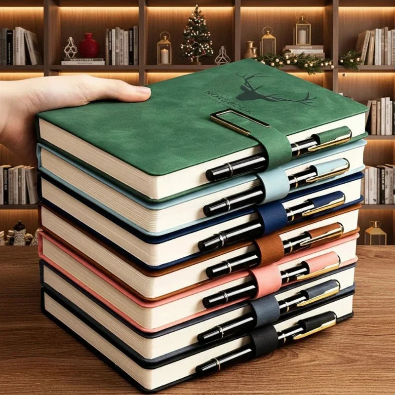 Notebook A5 Genuine Leather Personalized Cover With Bookmark