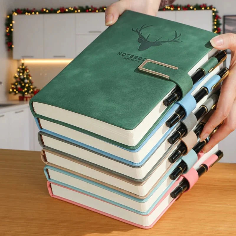 Notebook A5 Genuine Leather Personalized Cover With Bookmark