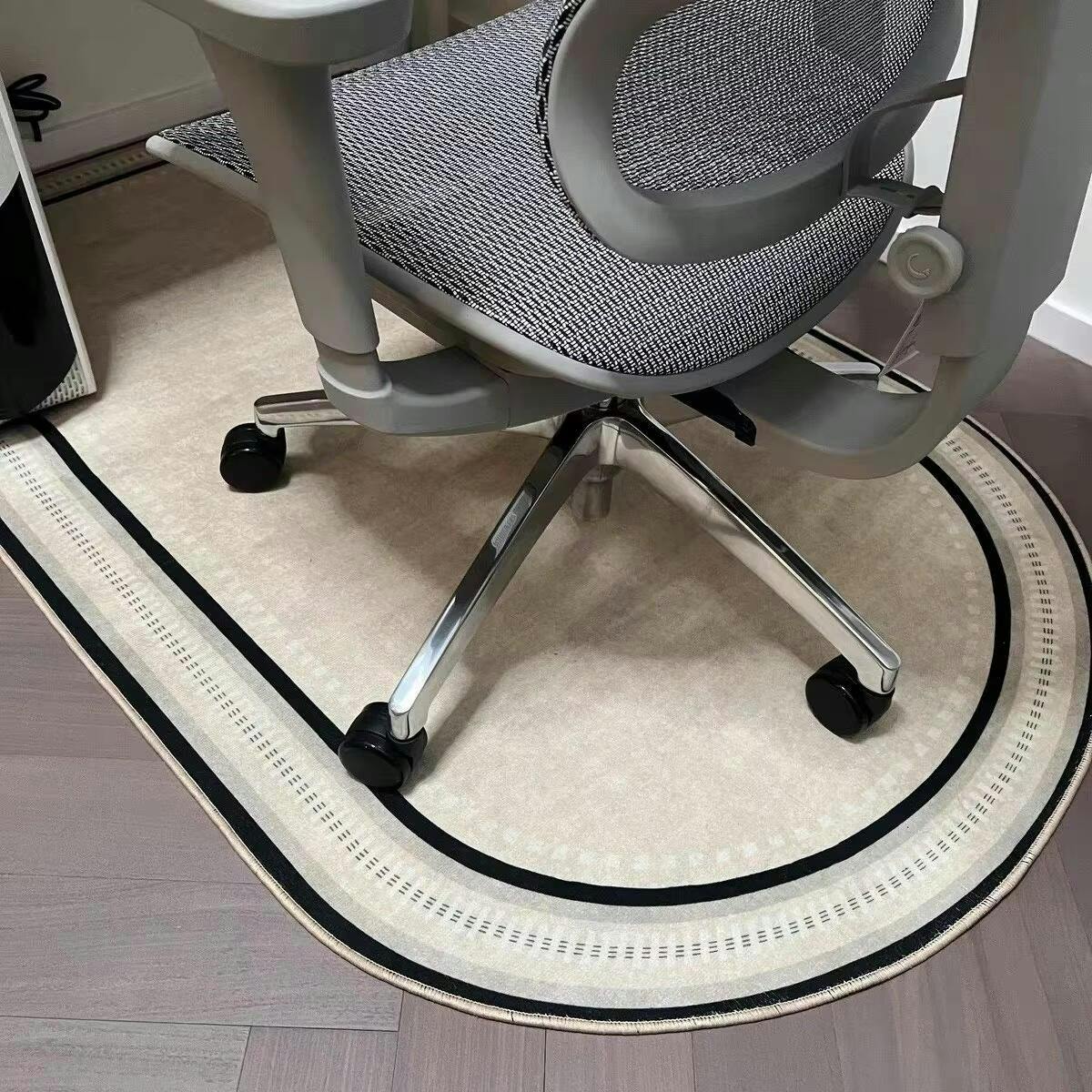 Office Chair Mat Semi-Round Non-Slip Floor Protection