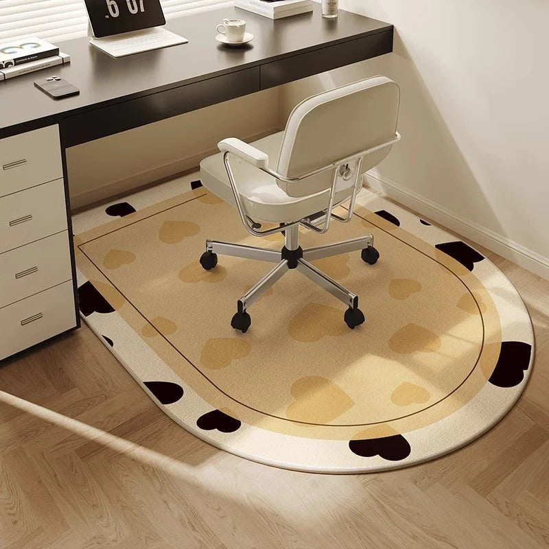 Office Floor Mat Soft Fabric Ergonomic Non-Slip Backing