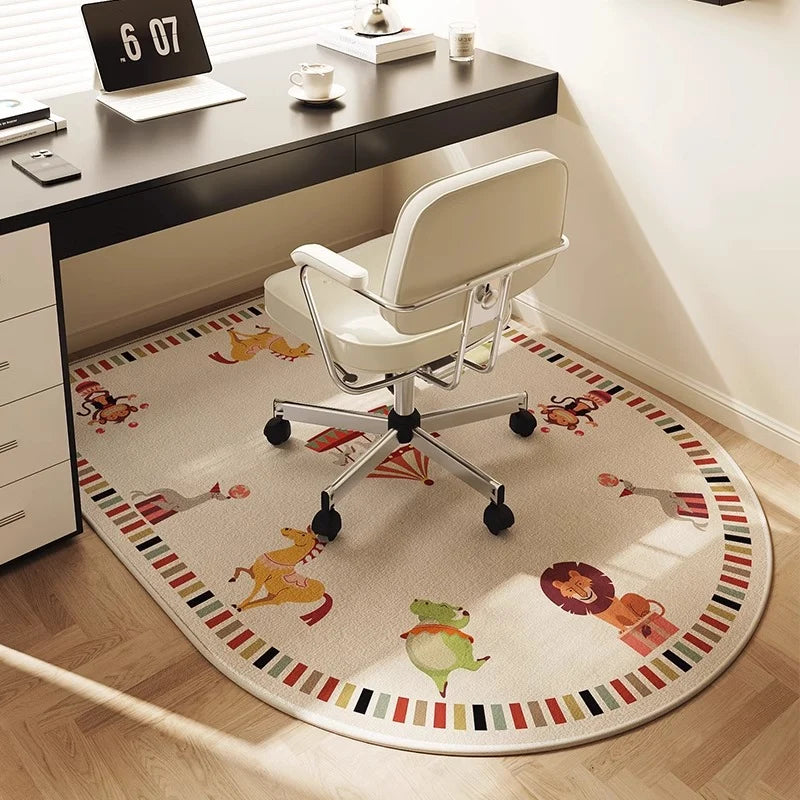 Office Floor Mat Soft Fabric Ergonomic Non-Slip Backing