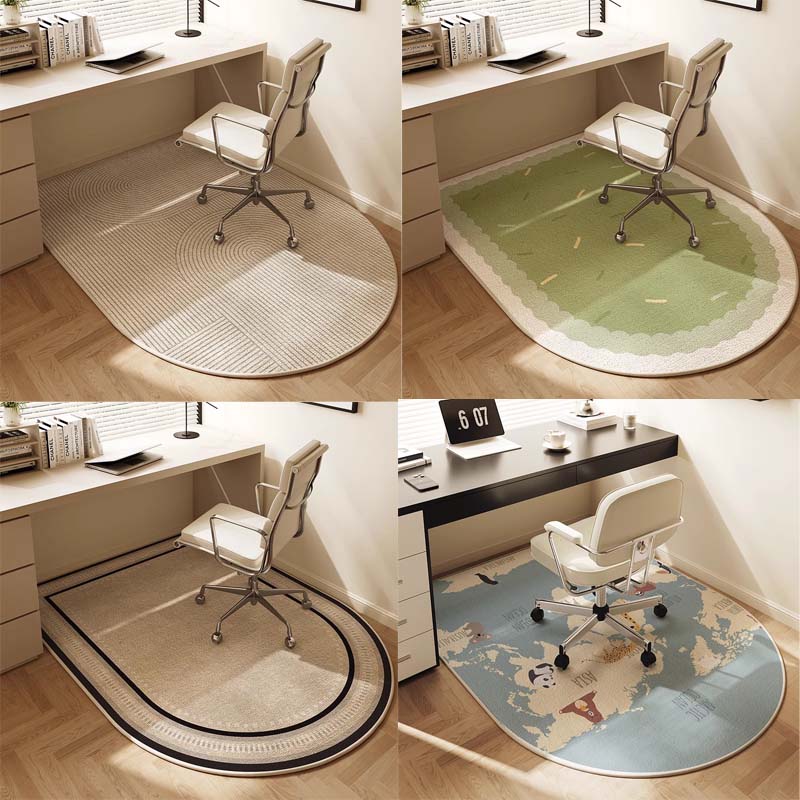 Office Floor Mat Soft Fabric Ergonomic Non-Slip Backing