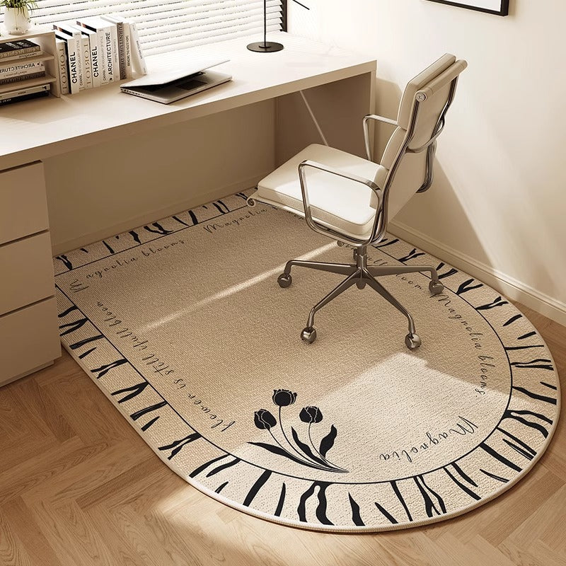 Office Floor Mat Soft Fabric Ergonomic Non-Slip Backing