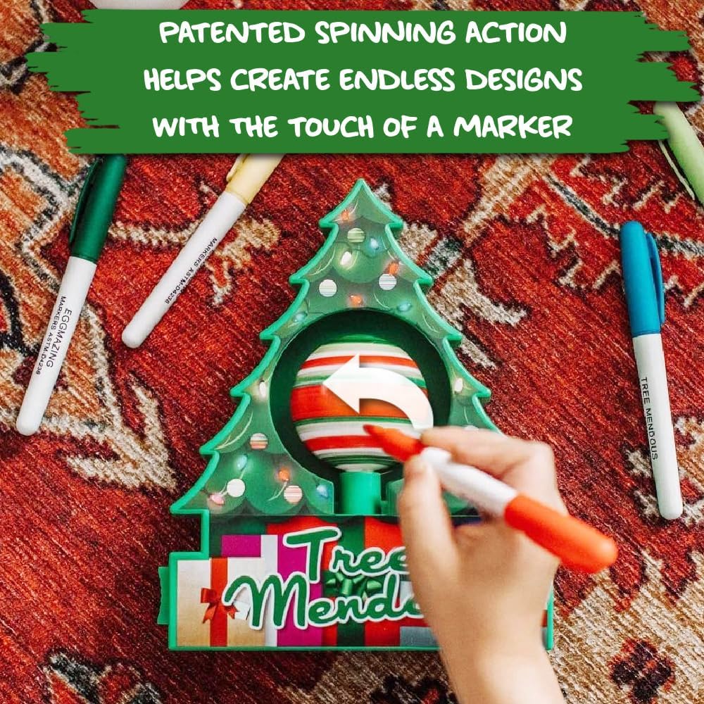 Ornament Decorating Kit Motorized Spinning Base With Lights & Music