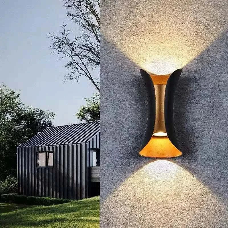 Outdoor LED Wall Light Curved IP65 Weatherproof