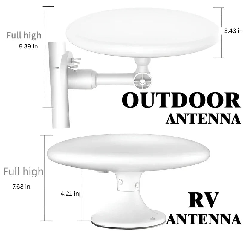 Outdoor TV Antenna Omnidirectional Signal Amplifier 40-Foot Cable