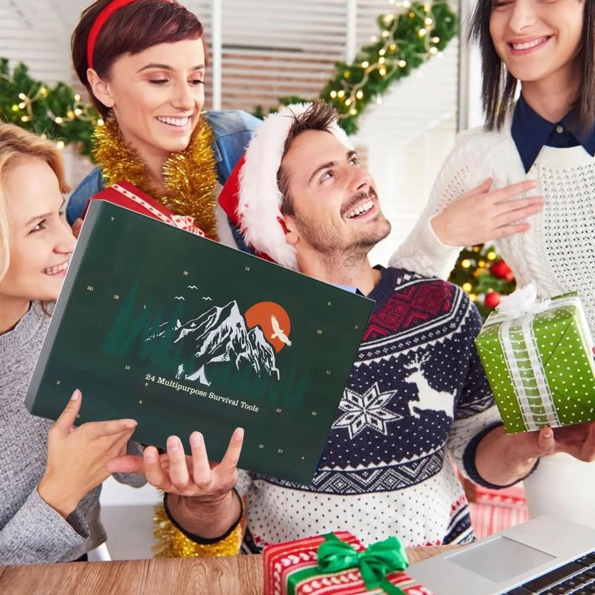 Outdoor Tool Advent Calendar 24-Piece Lightweight Portable Set