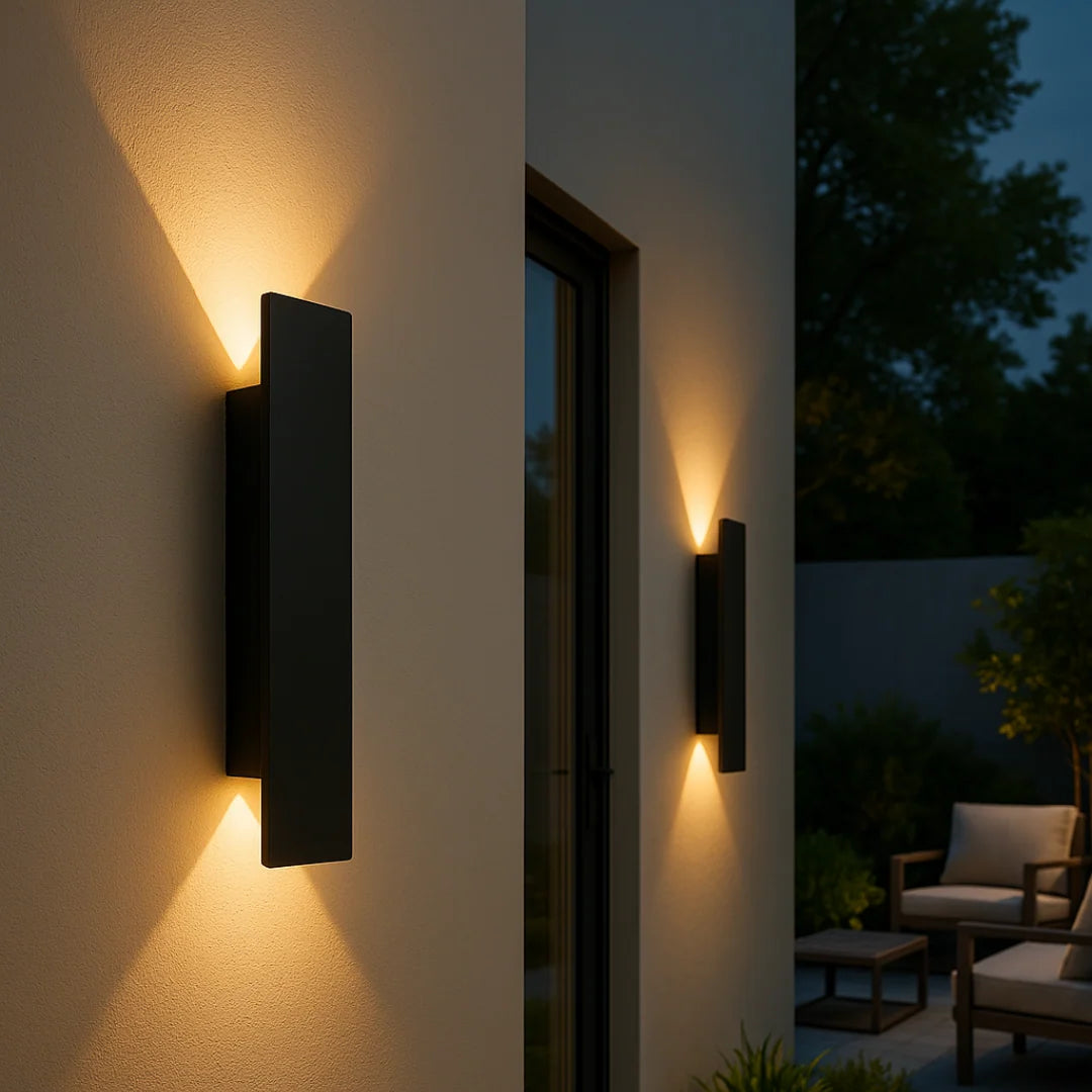 Outdoor Wall Light Aluminum IP65 Weatherproof LED
