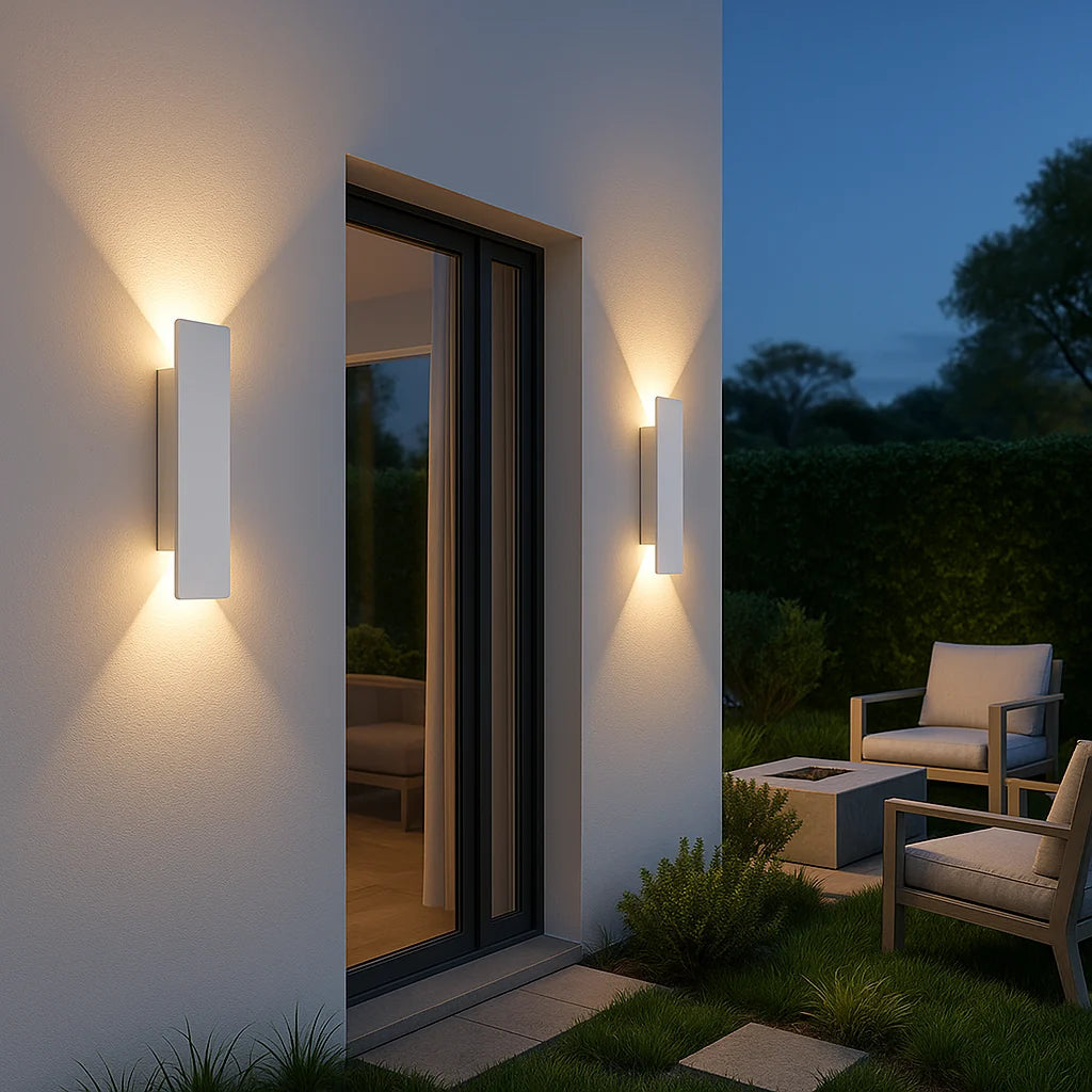 Outdoor Wall Light Aluminum IP65 Weatherproof LED