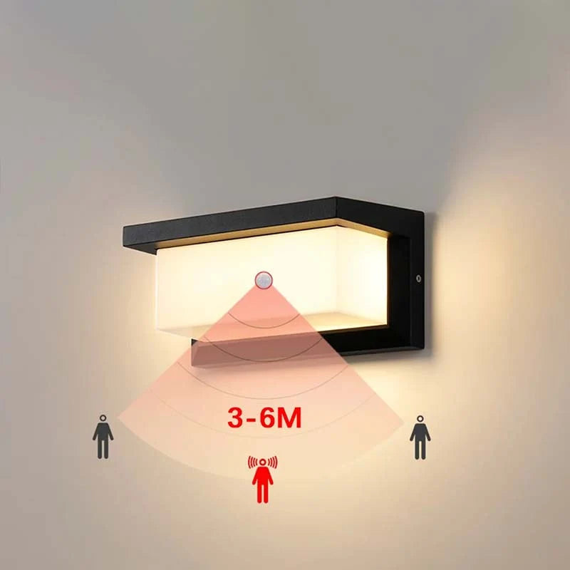 Outdoor Wall Light Motion Sensor 18W LED Waterproof