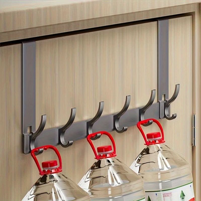 Over Door Hook Rack Aluminum No-Drill Installation