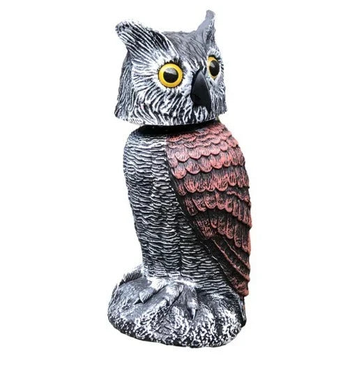 Owl Decoy Wind-Powered 360° Rotating Head 2-Pack