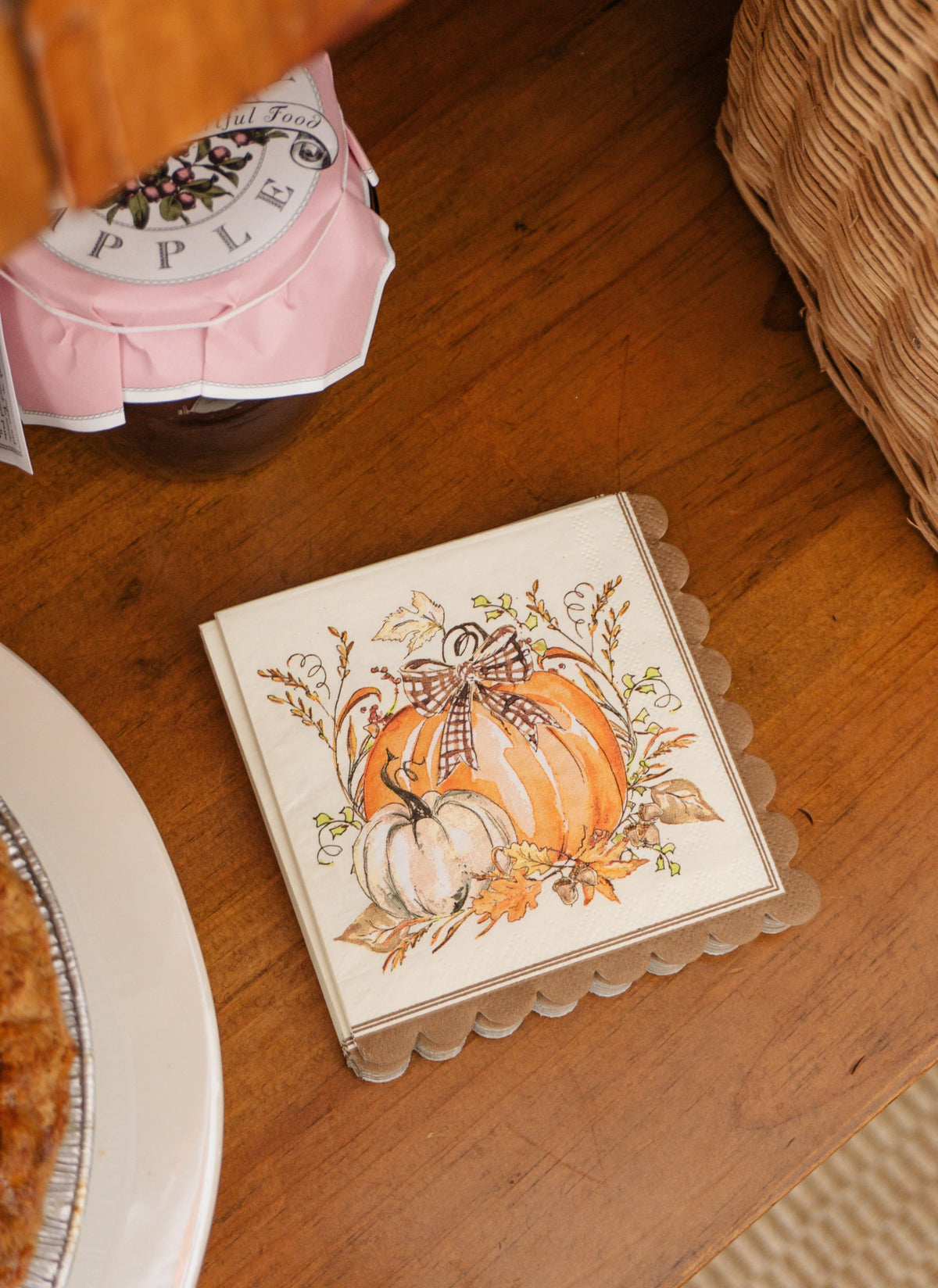 Paper Plates Heavy-Duty Thanksgiving Turkey & Gourd Design