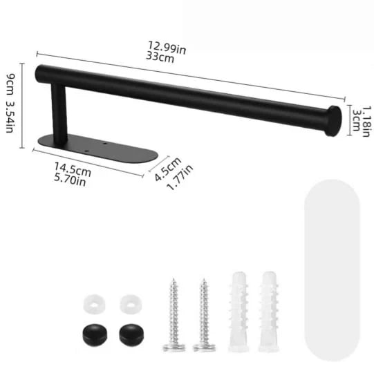 Paper Towel Holder Set Stainless Steel Wall-Mounted Set of 2