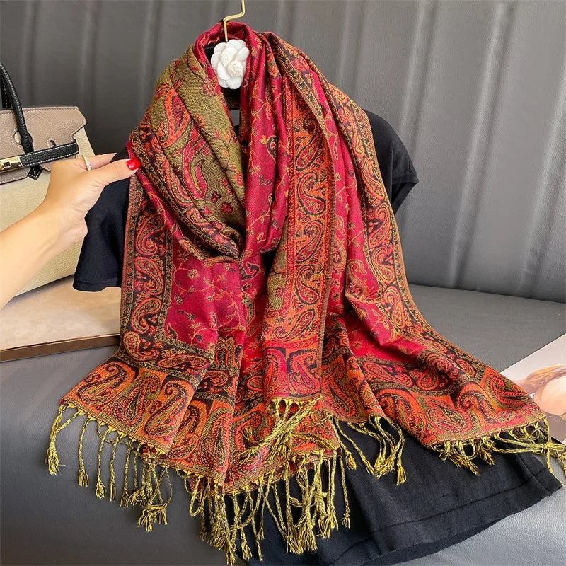 Pashmina Wrap Lightweight Soft Cashmere-Like Feel