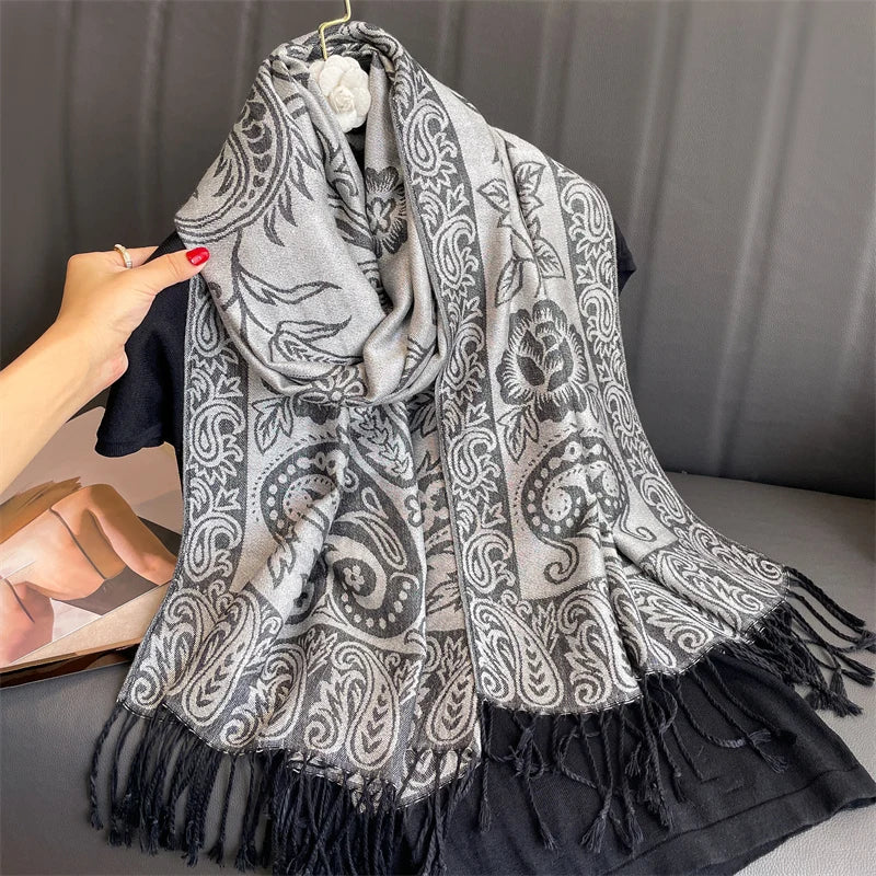 Pashmina Wrap Lightweight Soft Cashmere-Like Feel