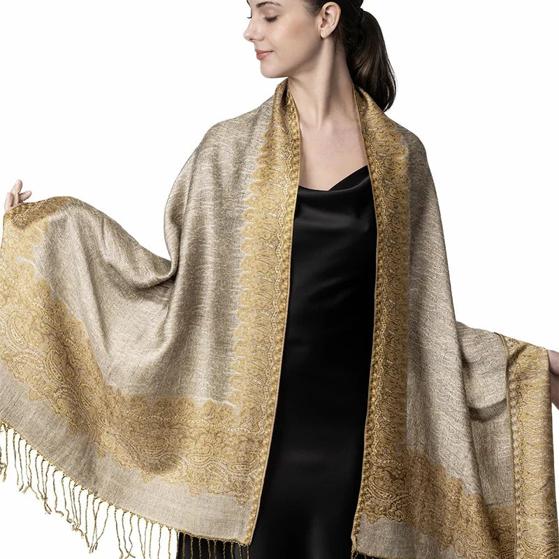Pashmina Wrap Lightweight Soft Cashmere-Like Feel