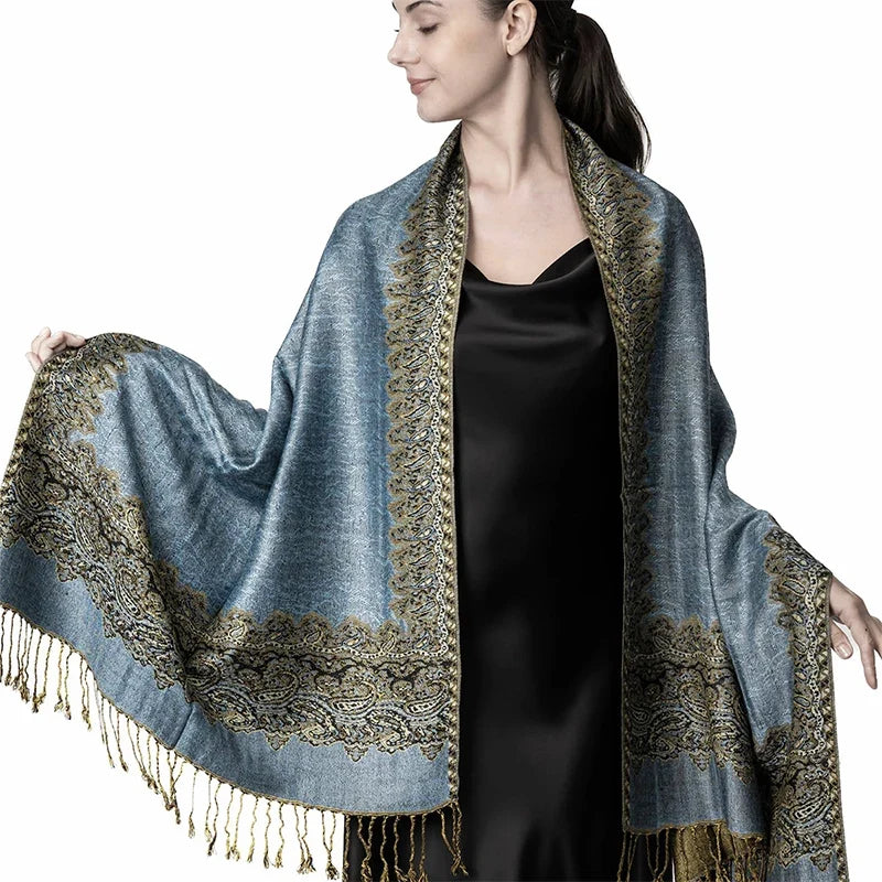 Pashmina Wrap Lightweight Soft Cashmere-Like Feel