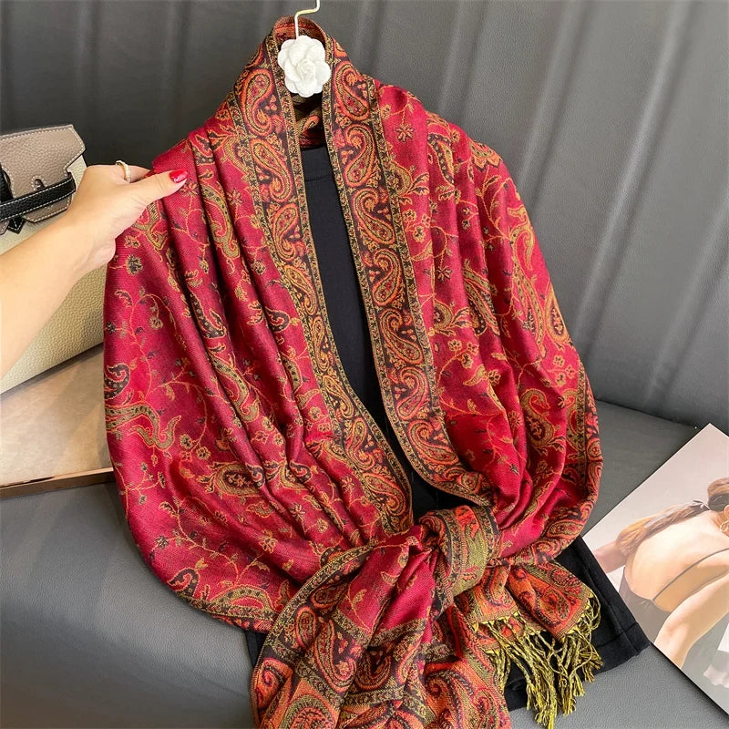 Pashmina Wrap Lightweight Soft Cashmere-Like Feel