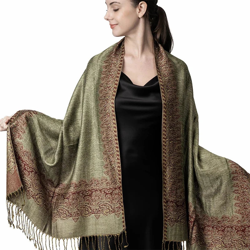 Pashmina Wrap Lightweight Soft Cashmere-Like Feel