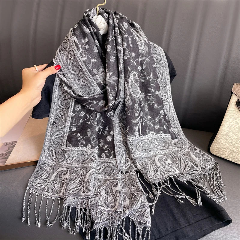 Pashmina Wrap Lightweight Soft Cashmere-Like Feel