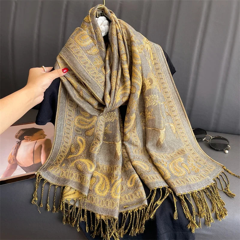Pashmina Wrap Lightweight Soft Cashmere-Like Feel