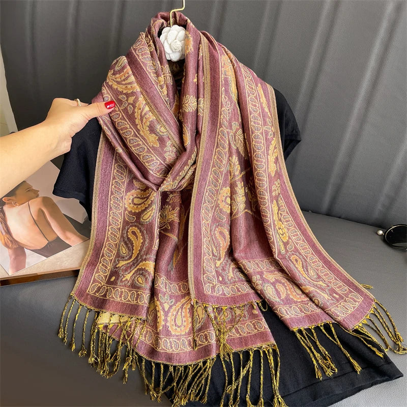Pashmina Wrap Lightweight Soft Cashmere-Like Feel