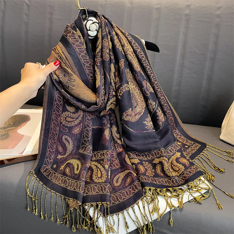 Pashmina Wrap Lightweight Soft Cashmere-Like Feel