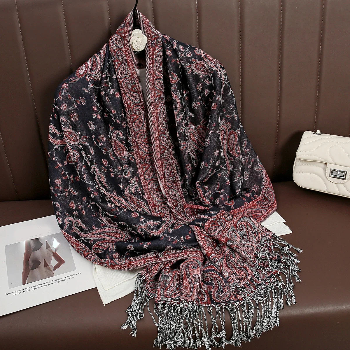 Pashmina Wrap Lightweight Soft Cashmere-Like Feel