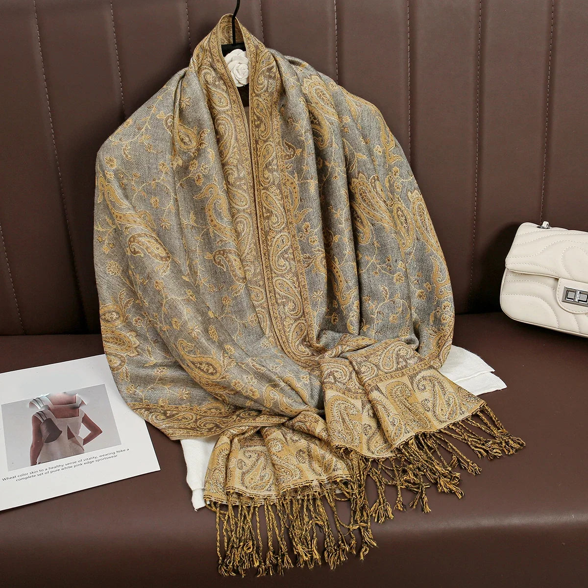 Pashmina Wrap Lightweight Soft Cashmere-Like Feel