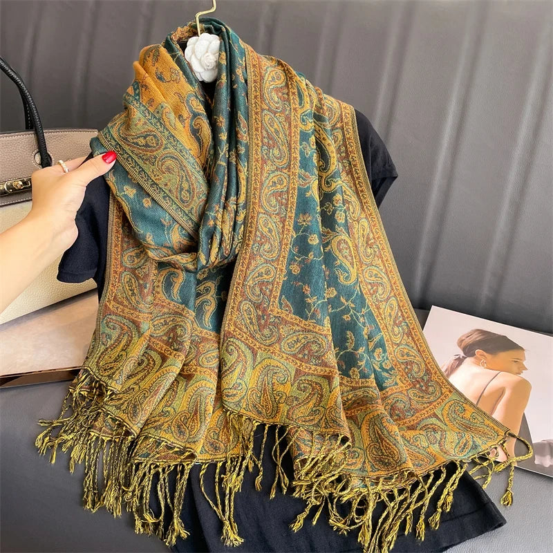 Pashmina Wrap Lightweight Soft Cashmere-Like Feel