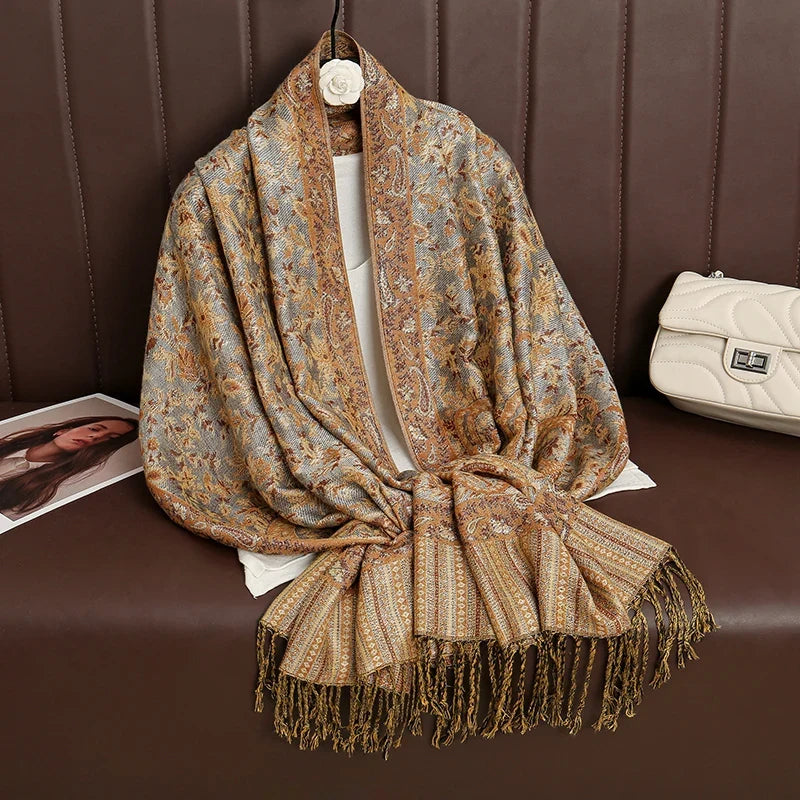 Pashmina Wrap Lightweight Soft Cashmere-Like Feel