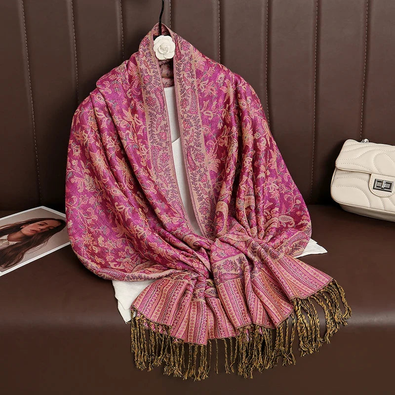 Pashmina Wrap Lightweight Soft Cashmere-Like Feel