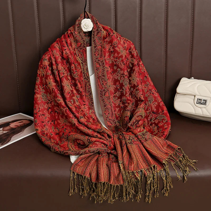 Pashmina Wrap Lightweight Soft Cashmere-Like Feel