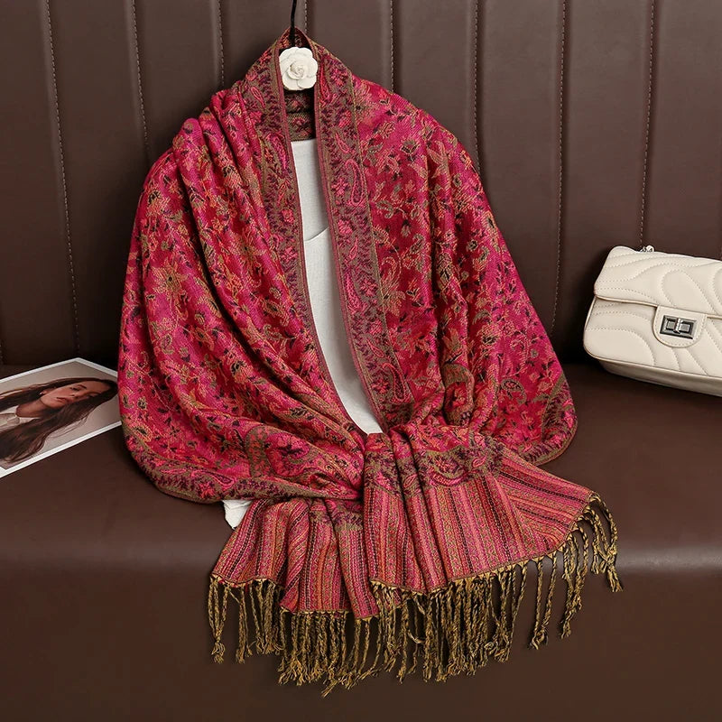 Pashmina Wrap Lightweight Soft Cashmere-Like Feel