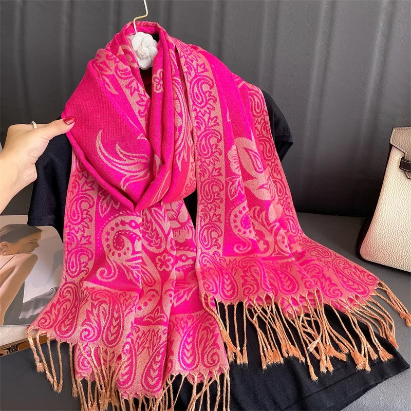 Pashmina Wrap Lightweight Soft Cashmere-Like Feel