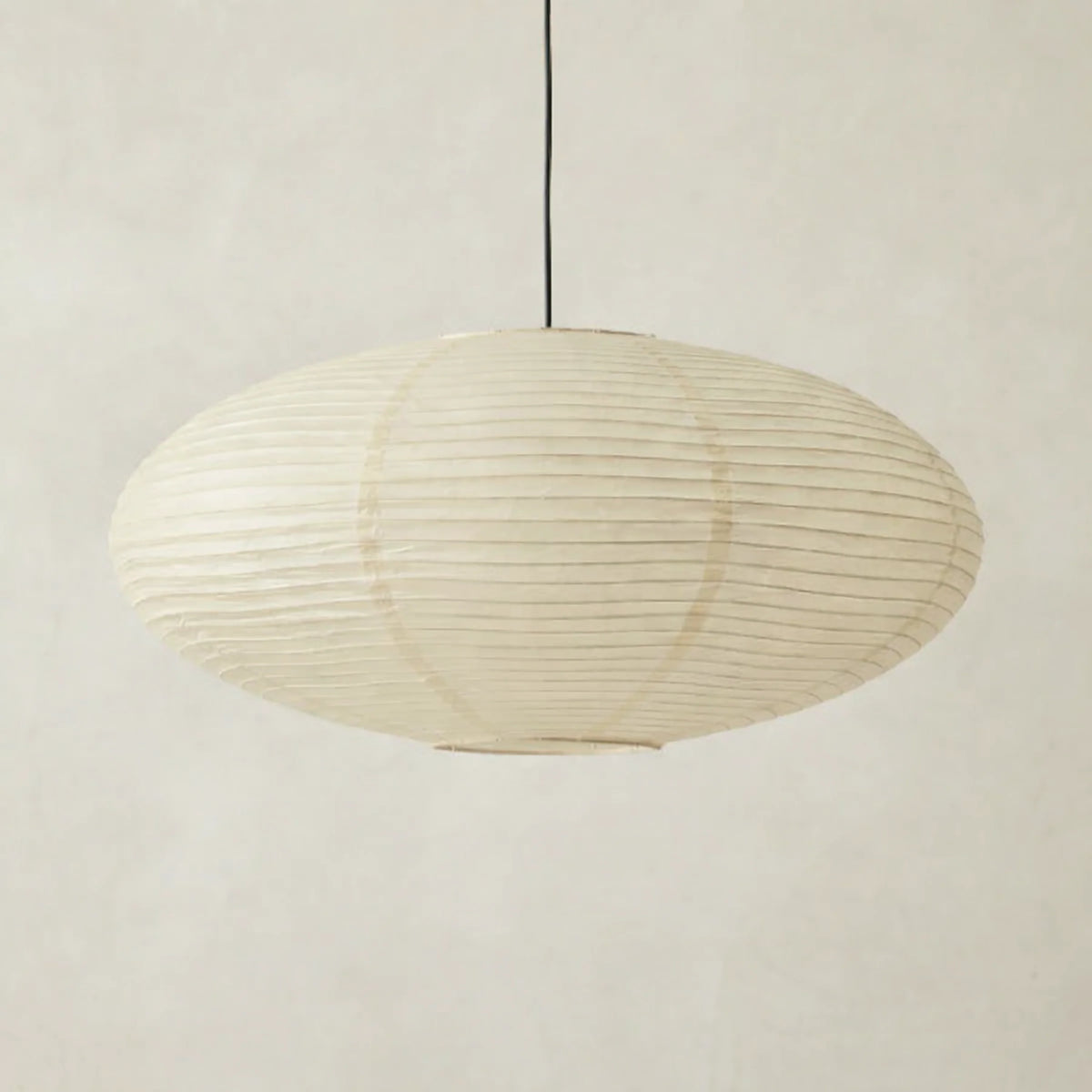 Pendant Light Cotton Paper Shade Adjustable Height Soft Diffused