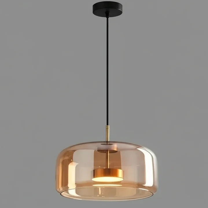 Pendant Light Hand-Blown Tinted Glass Integrated LED