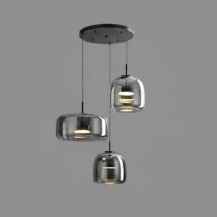 Pendant Light Hand-Blown Tinted Glass Integrated LED