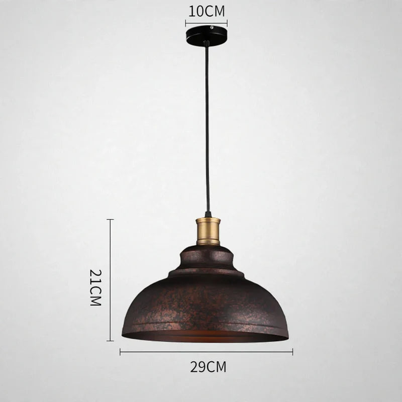 Pendant Light Industrial Iron Adjustable Hanging Height