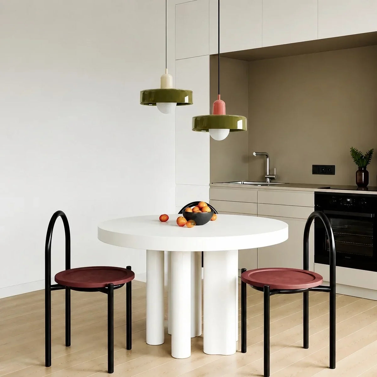 Pendant Light Spherical Glass Shade Soft Diffused Light