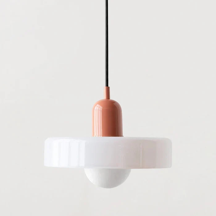 Pendant Light Stained Glass Geometric Shade Adjustable Hanging Length