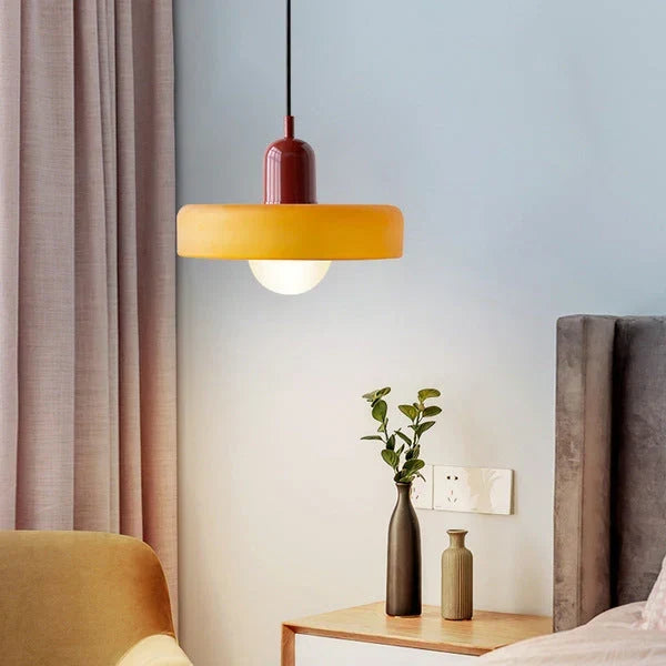 Pendant Light Stained Glass Geometric Shade Adjustable Hanging Length