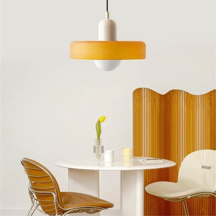 Pendant Light Stained Glass Geometric Shade Adjustable Hanging Length