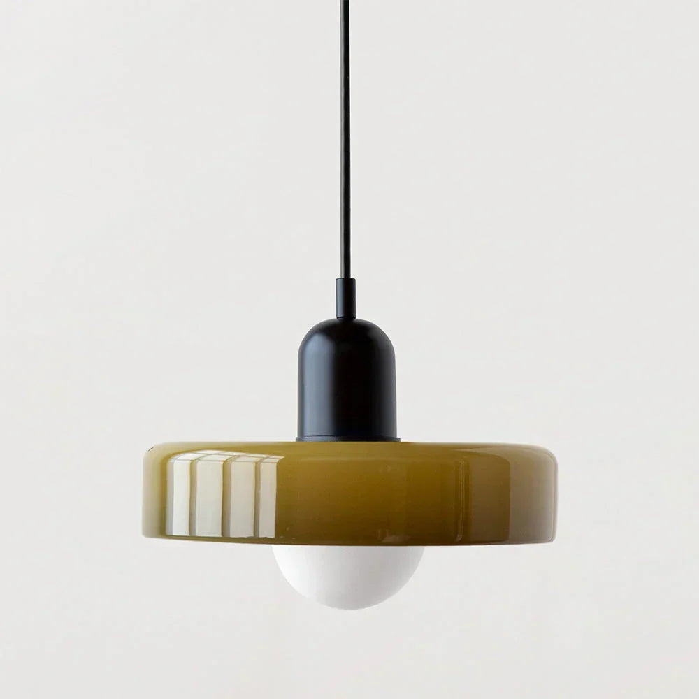 Pendant Light Stained Glass Geometric Shade Adjustable Hanging Length