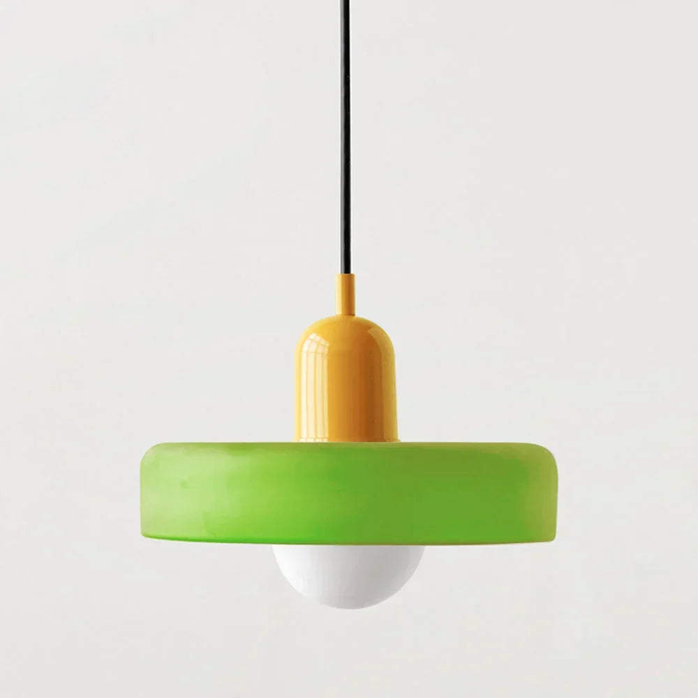 Pendant Light Stained Glass Geometric Shade Adjustable Hanging Length